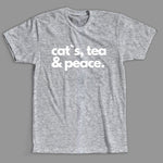 Cats, Tea & Peace Tee